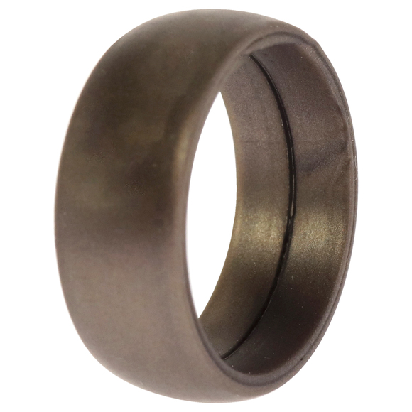 Silicone Wedding Ring - Grey by ROQ for Men - 11 mm Ring - Picture 2 of 2